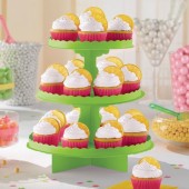 Expositor Bolos  Cupcake Verde Kiwi - 29cm