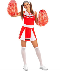 Fato Animadora Cheerleader USA Mulher Adulto
