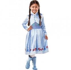 Fato Anna Deluxe Frozen - Aventuras do Olaf