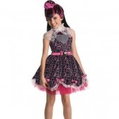 Monster High - Peruca Draculaura para meninas, tamanho padrão para  carnaval, Natal, aniversário e Halloween, Monster High