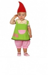 Fato Carnaval menina duende bebé