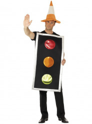 Fato Carnaval Semáforo Trânsito Adulto