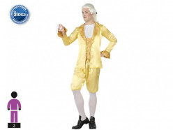 Fato Cortesão Dourado Adulto