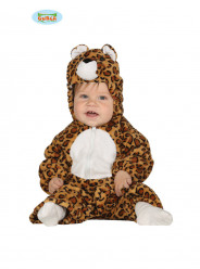 Fato de leopardo travesso para bebé
