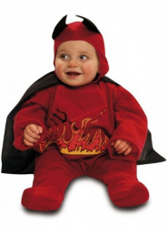Fato Diabinho em Chamas para bebé halloween