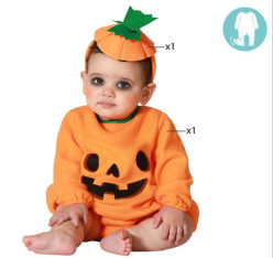 Fato Halloween Abóbora Bebé