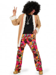 Fato Hippie Bege Adulto