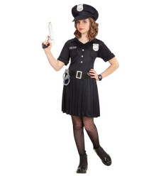 Fato Menina Polícia Vestido