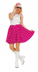 Fato Mulher anos 50 rosa