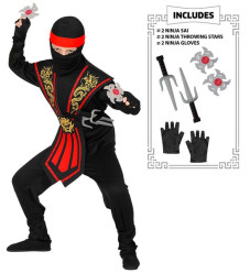 Fato Ninja com Armas
