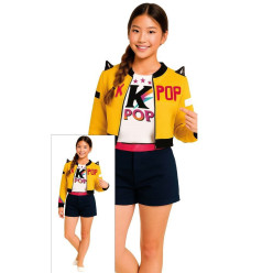 Fato Rumi Guerreiras do K-pop (7-9 Anos)