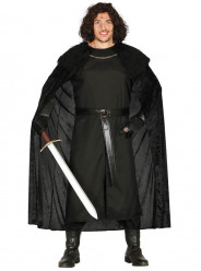Fato Túnica Capa Medieval Jon Guerra dos Tronos Adulto