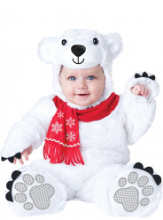 Fato Ursinho polar deluxe adorável para bebé