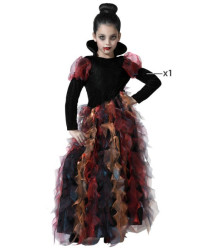 Fato Vampira Vestido Comprido Halloween