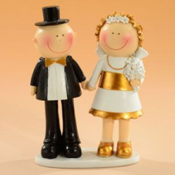 Figura Bodas de Ouro 15cm