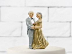Figura Bolo Casamento Noivos 50 Anos Casados 12cm