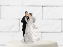 Figura Bolo Casamento Noivos a Dançar 11cm