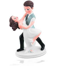 Figura Bolo Casamento Noivos a Dançar 18cm