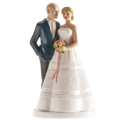 Figura Bolo Casamento Noivos Ternurentos 18cm