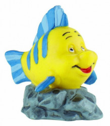 Figura Flounder Rocha Ariel Disney