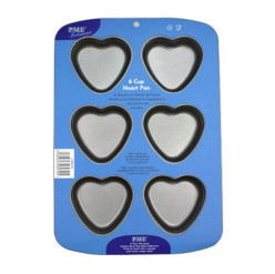 Forma 6 Corações Antiaderente PME
