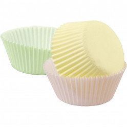 Forma Papel Cup Cake Cor Pastel Wilton 75 unid
