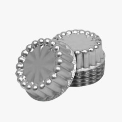 Forma Piscina Redonda Decorada 9x3cm - 6 peças