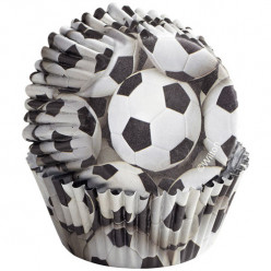 Formas de Papel Cup Cake Futebol 36 unid
