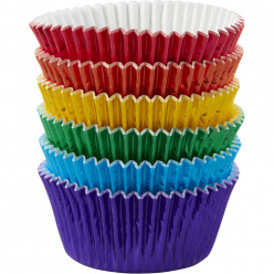 Formas de Papel Cup Cake Metalizado Wilton 72 unid