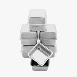 Forminha Pão de Mel Quadrado - 12 peças