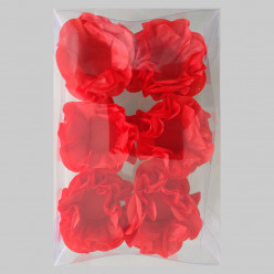 Forminhas Papel Seda Flores Vermelhas - 12 Und