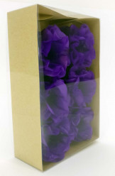 Forminhas Papel Seda Flores Violeta - 12 Und