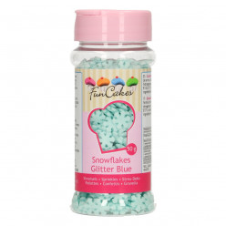 FunCakes Sprinkles - Flocos de Neve Azul Glitter 50g