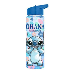 Garrafa de água Stitch Ohana Flowers 600ml