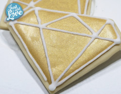 Glacê em pó Diamante Ouro 70g