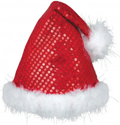 Gorro Pai Natal Vermelho com Pelo