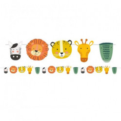 Grinalda Animais da Selva Get Wild Safari
