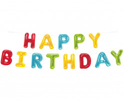 Grinalda Colorida Happy Birthday