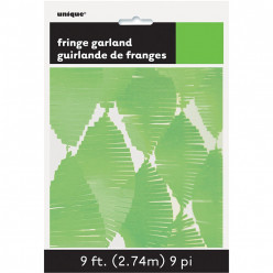 Grinalda de papel Verde Lima 2,74m