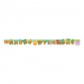 Grinalda Happy Birthday Animais da Selva