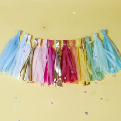 Grinalda Multicolorida e Dourada