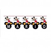 Grinalda Personalizável + Letras Autocolantes do Mickey 3,65m