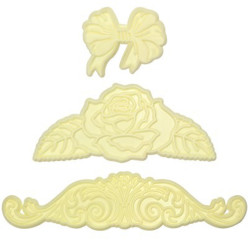 JEM Cortadores Bordas - Flores Elegantes 3 peças