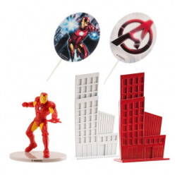 Kit Decoração Bolo Iron Man Avengers