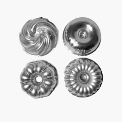 Kit Formas Mini Decoradas - 4 peças