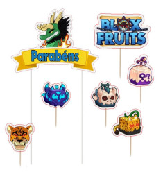 Kit Topo Bolo Blox Fruits