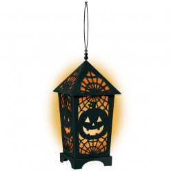 Lanterna Decorativa c/ Luz LED Halloween