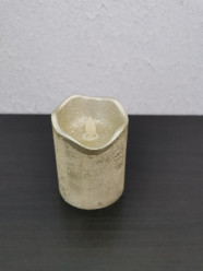 Lanterna LED - Vela Dourada 10cm