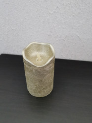 Lanterna LED - Vela Dourada 12cm