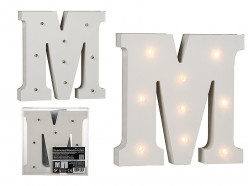 Letra M Luminosa c/ Leds